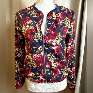 Olive and Oak Floral Zip Jacket